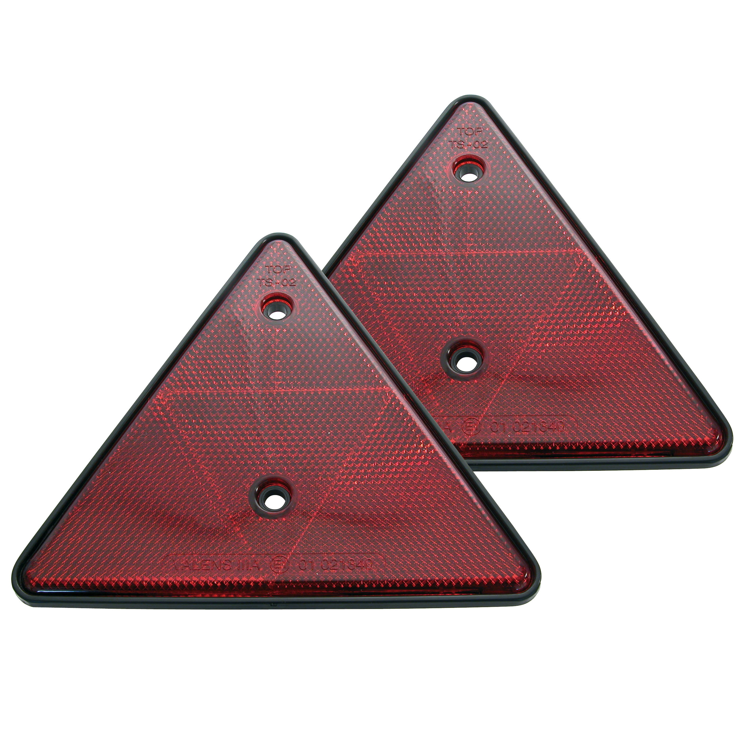 Acessar a peça Vermelho triangular catadióptrico 13x15 cm 2 unidades