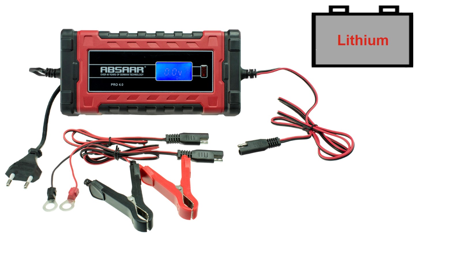 Acessar a peça Carregador de bateria inteligente lifepo4 4a 6-12v 11 fases