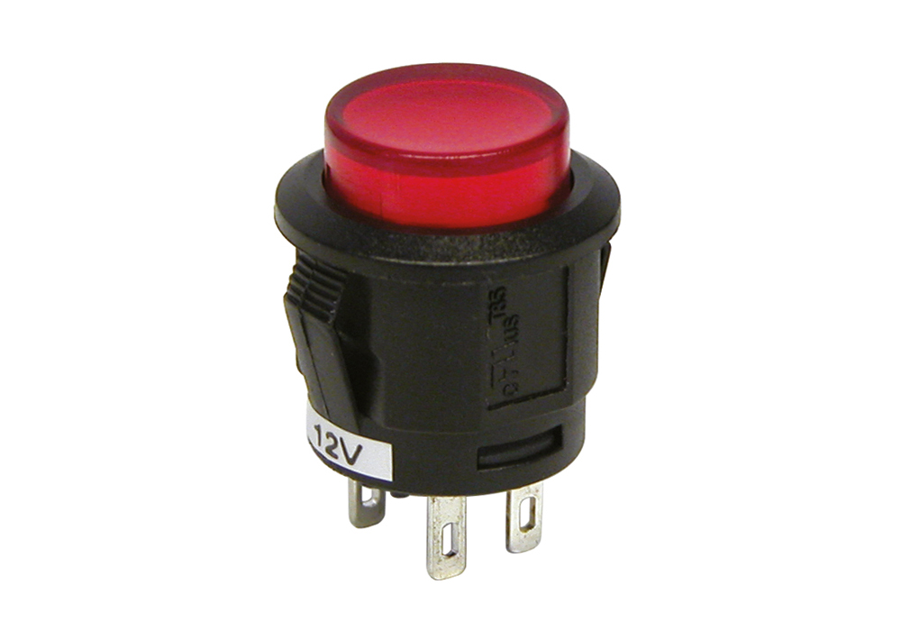 Acessar a peça Interruptor de botão vermelho on-off