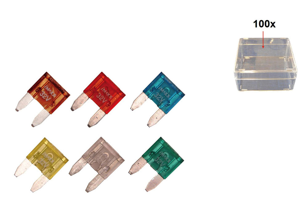 Acessar a peça Caixa variada 100 mini fusíveis plug-in