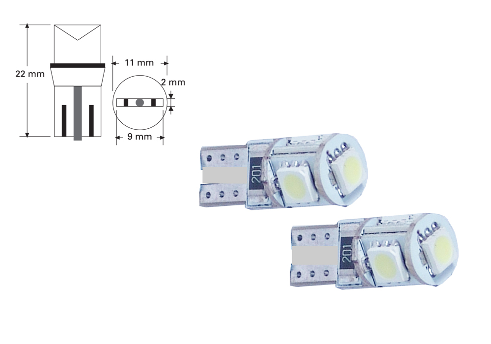Acessar a peça Painel de lâmpadas led-pos. 12v (blis 2 unidades)