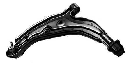 Acessar a peça Braço da suspensão dianteira esquerda