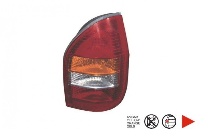 Acessar a peça Farolim traseiro direito [Vermelho - Laranja]