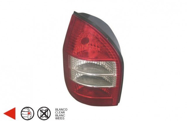 Acessar a peça Farolim traseiro esquerdo [Vermelho - Branco]