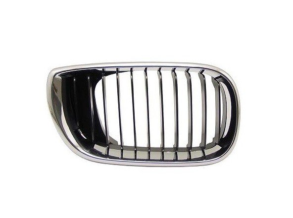 Acessar a peça Grelha direita quadro cromado/lamas pretas