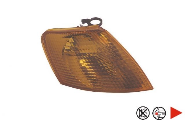 Acessar a peça Pisca frente direita Cor de laranja