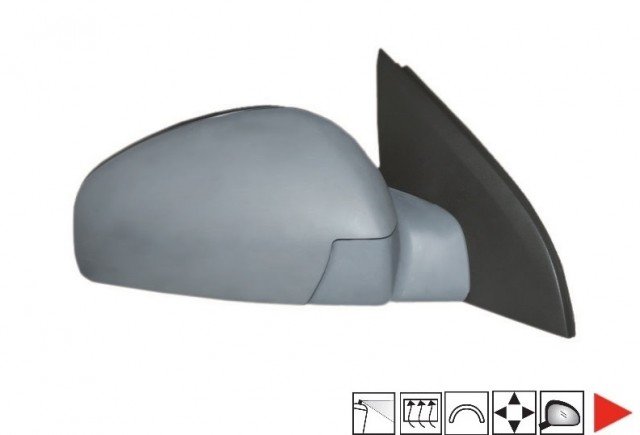 Acessar a peça Espelho direito eletrico, convexo, termico, preparado Acessar a peça Espelho direito eletrico, convexo, termico, preparado