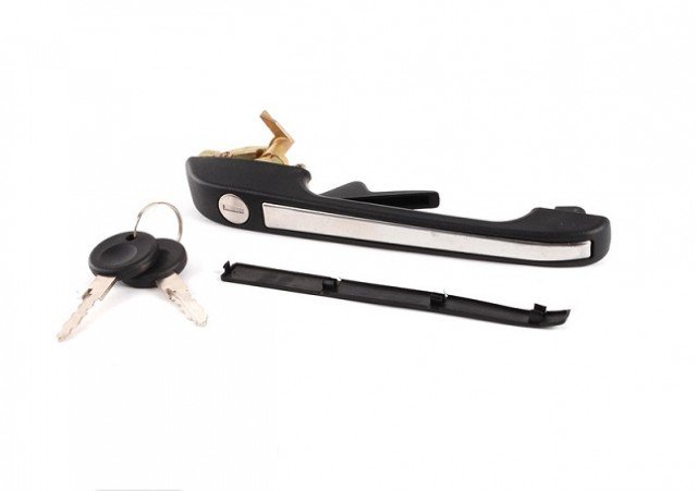 Acessar a peça Maçaneta frente direitapreta rugosa com olhofechadura Acessar a peça Maçaneta frente direitapreta rugosa com olhofechadura