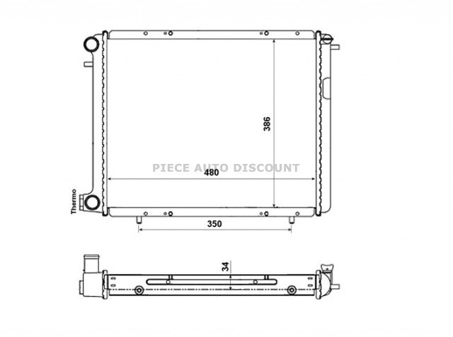 Acessar a peça Radiador 2.0l - 2.2l a gás. - diesel 2.1l