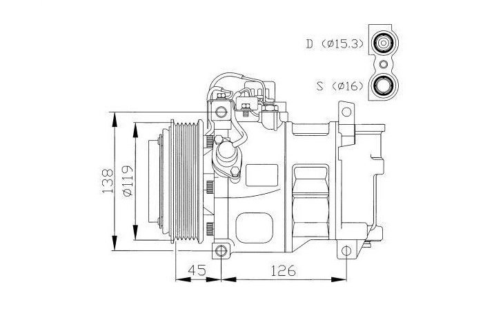 Compressor de ar condicionado MERCEDES CLASE C  pour MERCEDES CLASE C Compressor de ar condicionado MERCEDES CLASE C  pour MERCEDES CLASE C