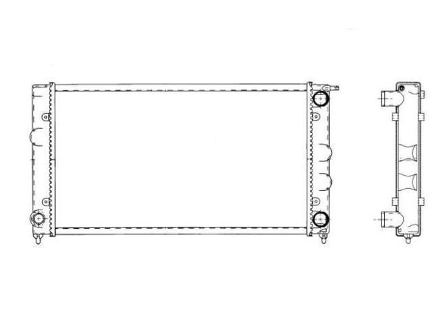 Radiador a gasolina 1.8l - 1.8l gti - 1.6ld VOLKSWAGEN JETTA  pour VOLKSWAGEN JETTA Radiador a gasolina 1.8l - 1.8l gti - 1.6ld VOLKSWAGEN JETTA  pour VOLKSWAGEN JETTA