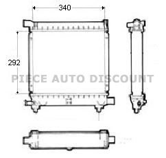Acessar a peça RADIADOR (1.8L/2.0L/2.3L) GASOLINA SEM A/C (292x344x42)