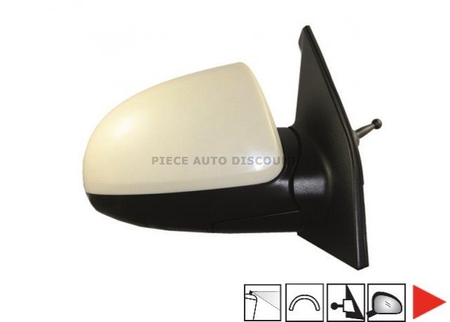 Acessar a peça Espelho direito mecânico, convexo, primario Acessar a peça Espelho direito mecânico, convexo, primario