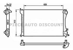 Acessar a peça Radiador 2.0lhdi 90-110-110fap /coupe 2.2l hdi fap +/- clim (603x414x27)