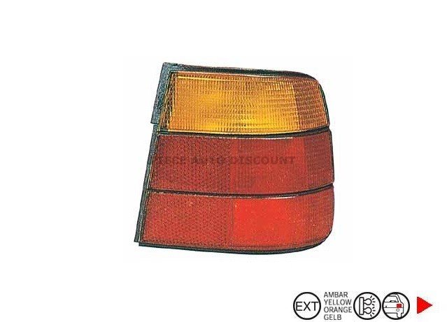 Acessar a peça Farolim traseiro direito externo vermelha - âmbar