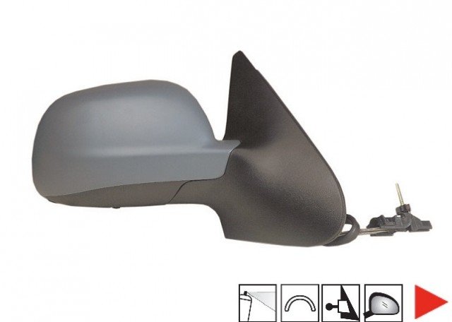 Acessar a peça Espelho direito mecânico, convexo, preparado