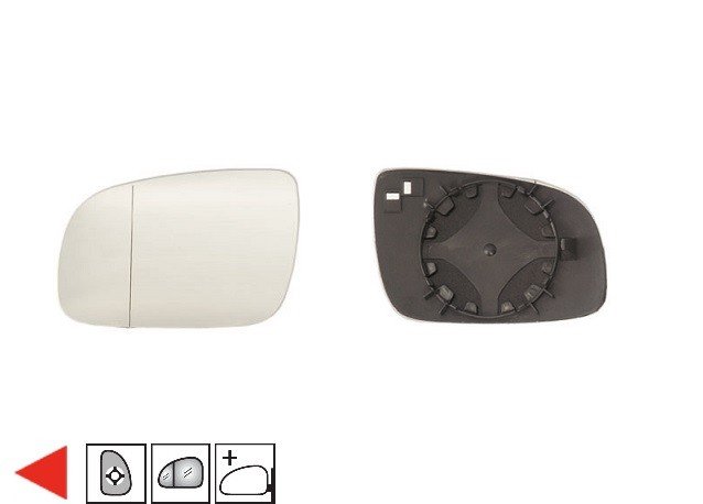 Acessar a peça Vidro com suporte esquerdo asferico, modelo grande 2001->