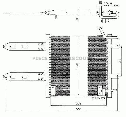 Acessar a peça Condensador de climatização a gasolina Acessar a peça Condensador de climatização a gasolina