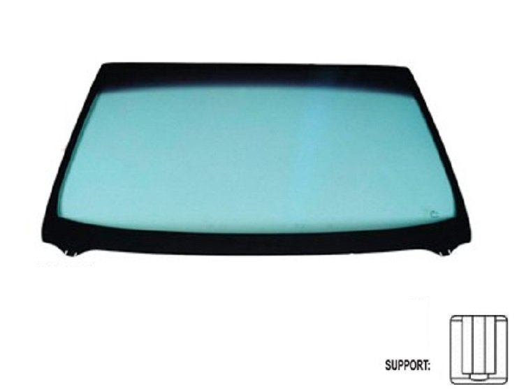 Para-brisas verde serigrafiadobase espelho friso en u janela