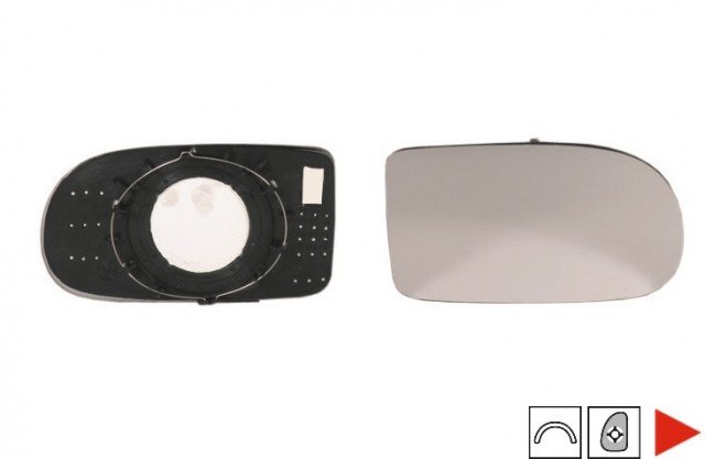 Acessar a peça Vidro + suporte do retrovisor direito Acessar a peça Vidro + suporte do retrovisor direito
