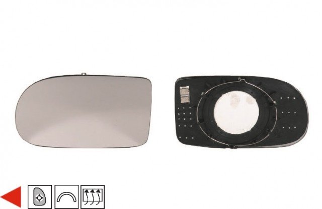 Acessar a peça Vidro + suporte do espelho retrovisor esquerdo térmico Acessar a peça Vidro + suporte do espelho retrovisor esquerdo térmico