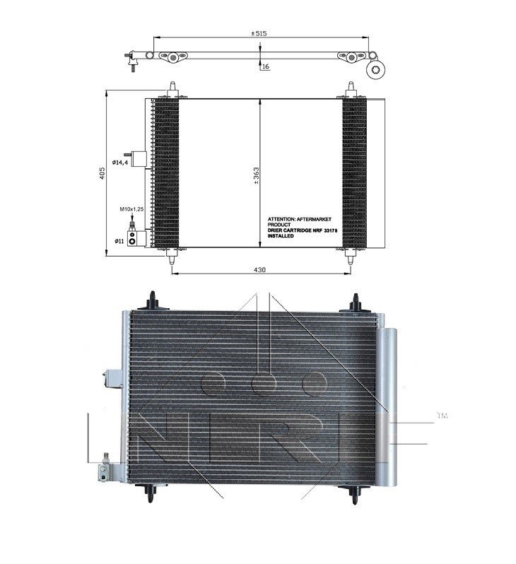 Gasolina - condensador de ar condicionado diesel CITROEN XSARA  pour CITROEN XSARA Gasolina - condensador de ar condicionado diesel CITROEN XSARA  pour CITROEN XSARA