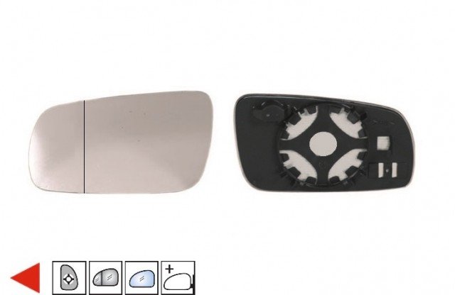 Acessar a peça Vidro azul asférico + suporte do espelho esquerdo [capa grande]