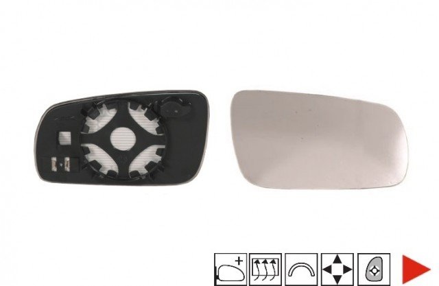 Acessar a peça Vidro com suporte direito convexo, termico, modelo grande