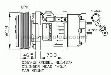 Acessar a peça Compressor de ar condicionado 1.9d e hdi