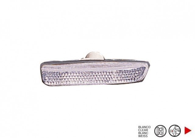 Acessar a peça Luz repetidora da asa dianteira direita Branco 96->