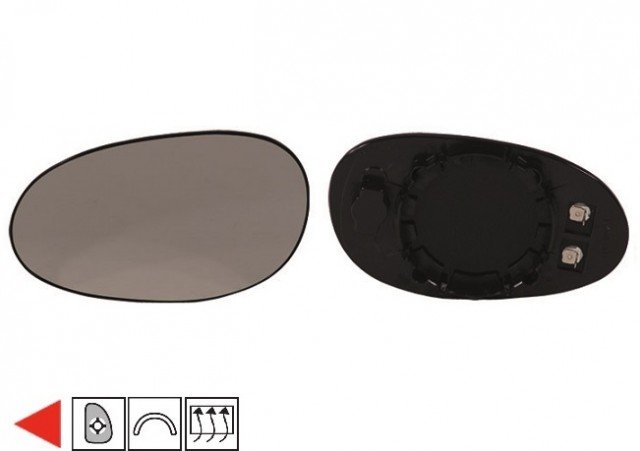 Acessar a peça Vidro ezquerdo com suporte, termico, convexo Acessar a peça Vidro ezquerdo com suporte, termico, convexo