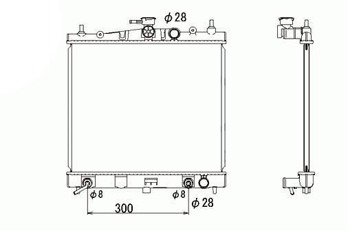 Radiador 1,4l - 1,6l NISSAN NOTE  pour NISSAN NOTE Radiador 1,4l - 1,6l NISSAN NOTE  pour NISSAN NOTE