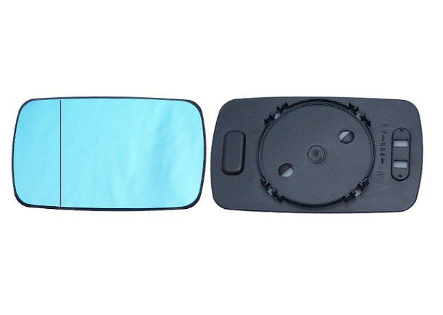 Vidro azul + suporte espelho retrovisor reversível, asférico
