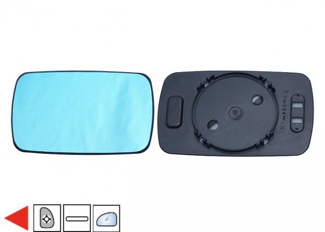 Acessar a peça Vidro com suporte reversivel plano, azul, 4 portas