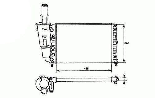 Radiador 1.2l - 1.2l16v - 1.4l gt turbo FIAT PUNTO  pour FIAT PUNTO Radiador 1.2l - 1.2l16v - 1.4l gt turbo FIAT PUNTO  pour FIAT PUNTO