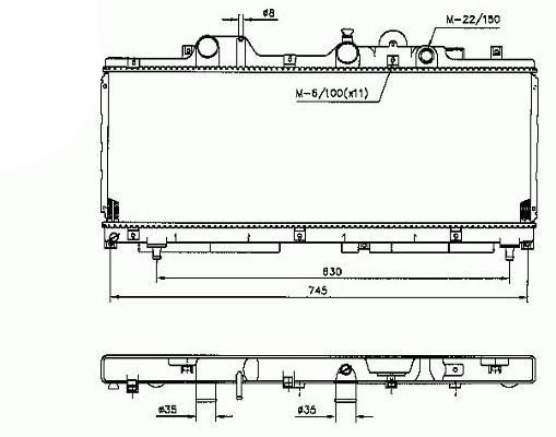 Acessar a peça Radiador 1.7l d - 1.7l td - 60 td 1.7l clim.