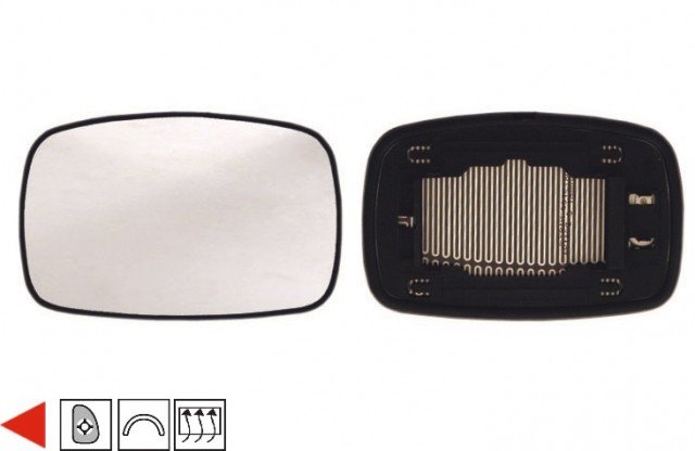 Acessar a peça Vidro + suporte espelho esquerdo aquecido