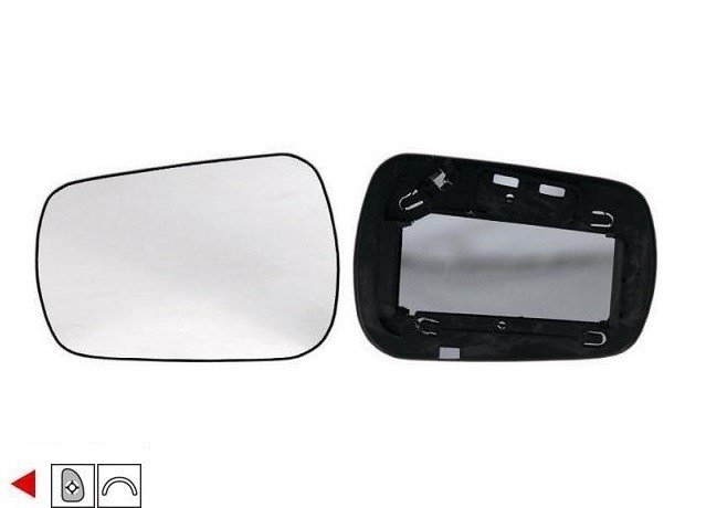 Acessar a peça Vidro com suporte esquerdo convexo