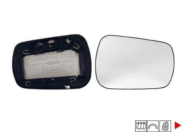 Acessar a peça Vidro + suporte espelho direito aquecido