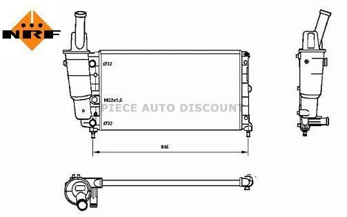 Acessar a peça Radiador 1,1l - 1,2l - 1,6l