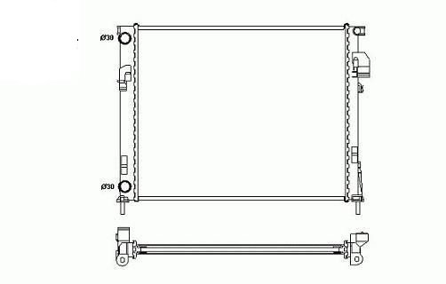 Radiador 2,0l - 1,9l dci 80 - dci 100 - dci 140 NISSAN PRIMASTAR  pour NISSAN PRIMASTAR Radiador 2,0l - 1,9l dci 80 - dci 100 - dci 140 NISSAN PRIMASTAR  pour NISSAN PRIMASTAR