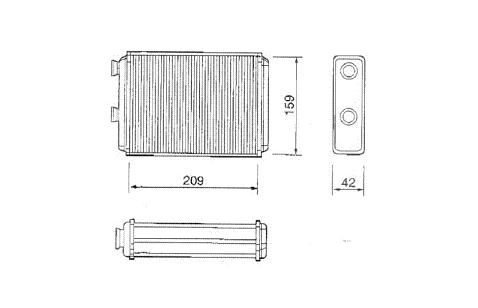 Acessar a peça Radiador de aquecimento
