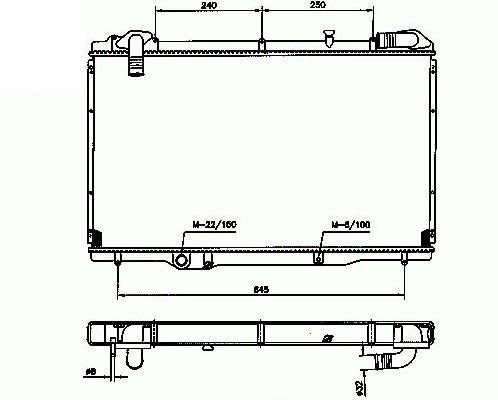 Radiador 2.2l td + clim. ->00 RENAULT-ESPACE pour RENAULT ESPACE  pour RENAULT ESPACE