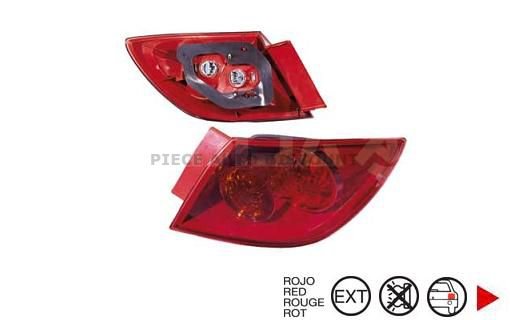 Acessar a peça Grupo optico exterior traseiro direito vermelho w21w+w21/5wtipo st 5 portas