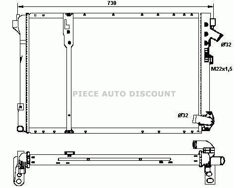 Acessar a peça Radiador 2.2l td + clim.