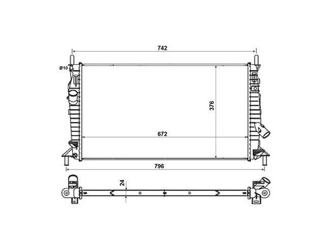 Radiador 1.4l - 1.6l - 1.6l di turbo - 2.0l MAZDA 3  pour MAZDA 3 Radiador 1.4l - 1.6l - 1.6l di turbo - 2.0l MAZDA 3  pour MAZDA 3