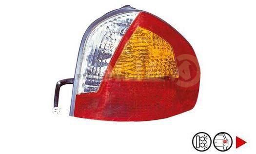 Acessar a peça Farolim traseiro direito vermelho - âmbar - branco