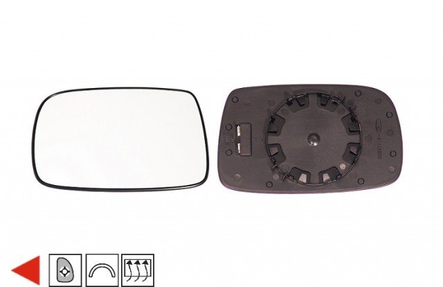 Acessar a peça Vidro + suporte do espelho retrovisor esquerdo térmico