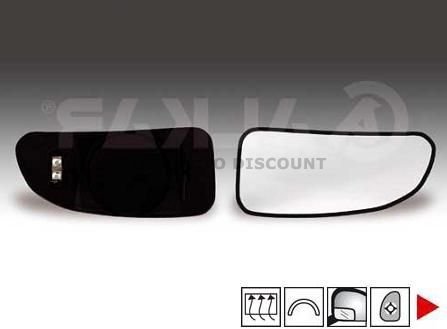 Acessar a peça Vidro + suporte espelho retrovisor aquecido direito (a partir de 2002) [pequeno]