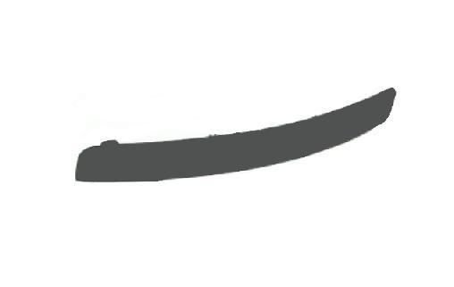 Acessar a peça Friso esquerda para choques frente preta